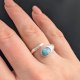 LARIMAR W REGULOWANYM PIERŚCIENIU