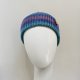 Kolorowa czapka przejściowa prążkowana beanie cienka 100% bawełna