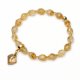 Unikatowy Komplet Biżuterii Swarovski Golden Shadow (Srebro Pozłacane )