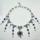 Choker Chainmaille Kamień Naturalnny Sodalit Stal Chirurgiczna Fairy