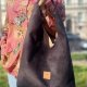 Zamszowa torba Hobo Bonita Czekoladowa