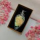 Naszyjnik Labradoryt stal chirurgiczna wisiorek handmade wirewrapping