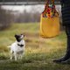 Torebka skórzana na ramię - żółta