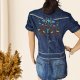 Granatowa sukienka jeansowa y2k Desigual, r. 38