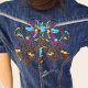 Granatowa sukienka jeansowa y2k Desigual, r. 38
