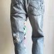 Upcycling'owe spodnie baggy jeansy