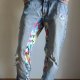 Upcycling'owe spodnie baggy jeansy