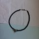 Czarny choker z ptakiem