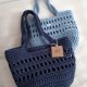 SZNURKOWA TORBA W KOLORZE JEANS
