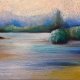 Pejzaż- rysunek  A4 pastelami olejnymi