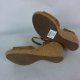 Clarks skórzane sandały skóra zamszowa koturny 5,5 / 38,5 25 cm