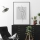 ZESTAW PLAKATÓW 61x91 cm Akt line art  (set192)