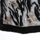 Exclusive 100% silk velvet scarf