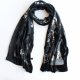 Exclusive 100% silk velvet scarf