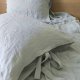 komplet dwóch poszewek na poduszki z czystego lnu 50/70 cm hand made