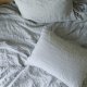 komplet dwóch poszewek na poduszki z czystego lnu 50/70 cm hand made