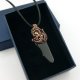 Kwarc dymny wisiorek wire wrapping