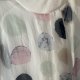 30% silk 70%viscose Made in Italy efektowna ciekawa w grochy