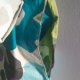 Marimekko styl  płócienna koszulowa sukienka