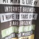 T-Shirt  z napisem M L