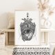 Plakaty skandynawskie serce 50x70 cm