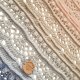Elegancki szydełkowy szal Ombre z koronkowym wzorem wachlarza