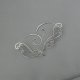 Oryginalne nausznice kolczyki błękitny topaz zausznice wire wrapping