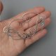 Oryginalne nausznice kolczyki błękitny topaz zausznice wire wrapping