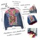 Unikalna kurtka jeansowa z ręcznie malowanym portretem – Boho styl, personalizowana moda artystyczna