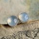 Sztyfty z fasetowanym chalcedonem d167