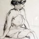 Szkic węglem "Annie " 1996