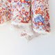 Top vintage tunika z wiskozy trapezowy bluzka na lato