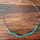 INDIAŃSKI CHOKER - SREBRO I TURKUSY