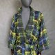 Kimono 100% bawełna chanelkowa krata oko.