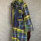 Kimono 100% bawełna chanelkowa krata oko z frędzlami.