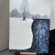 Razem w smutku i radości na zawsze Akwarela original 30/21 cm