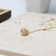 Pszczoła i miód – kobiecy amulet pozłacany naszyjnik 14k złotem.