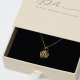 Pszczoła i miód – kobiecy amulet pozłacany naszyjnik 14k złotem.