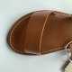 nowe skórzane sandały karmelowe Mango Kids 31