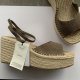 nowe sandały skórzane boho zamszowe karmelowe koturny na koturnie Mango 39