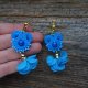 Lazurowe klipsy soutache