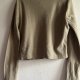 NOA NOA OLIWKOWY sweterek 10%caschmere 90%Cotton