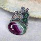 Srebrny wisior z agatem harmonia barw a1144