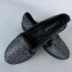 Coura mokasyny srebrno czarne 37 23,5 cm