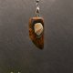 Wisiorek - Krzemień Pasiasty – biżuteria z duszą ziemi, pirografia, handmade, prezent Dzień Matki Unique Jewelry Design; Luxury Wooden Jewellery