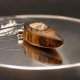 Wisiorek - Krzemień Pasiasty – biżuteria z duszą ziemi, pirografia, handmade, prezent Dzień Matki Unique Jewelry Design; Luxury Wooden Jewellery