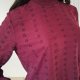 Bordowa bluzka z haftem angielskim H&M – 100% wiskoza, rozmiar M
