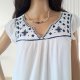 Letnia, boho sukienka plażowa z haftem | 100% wiskoza, r. M