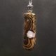 Wisiorek - Wisiorek - Kwarc różowy i orzech – biżuteria z duszą ziemi, pirografia, handmade, prezent Dzień Matki Unique Jewelry Design; Luxury Wooden 