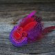Barwna broszka soutache z piórkami
